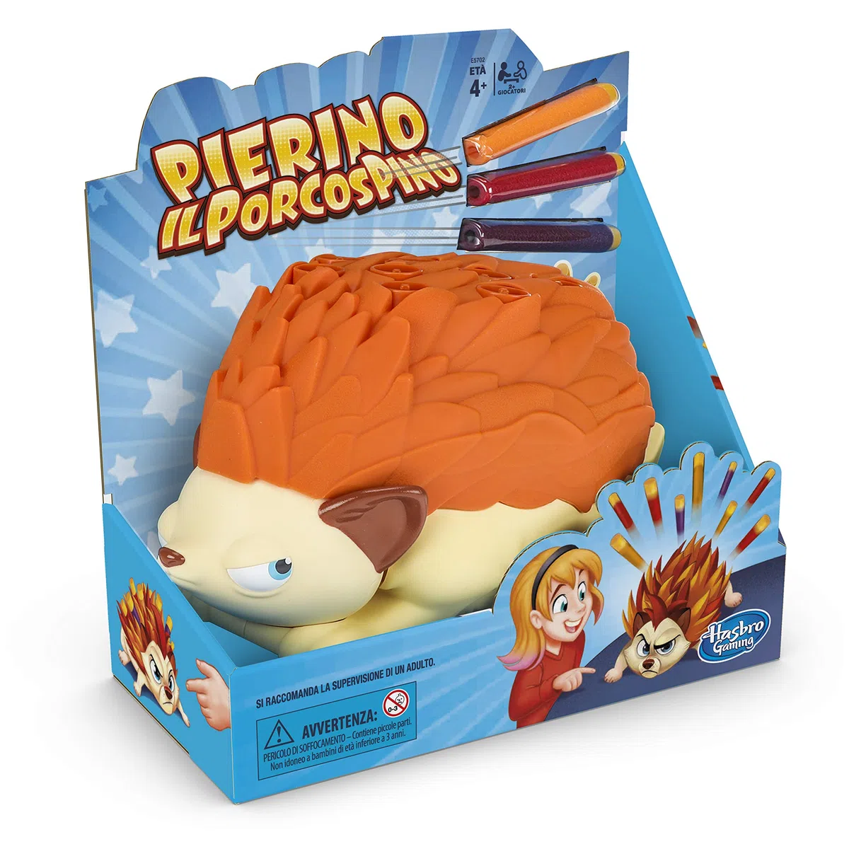 Hasbro Gaming Pierino Il Porcospino Gioco in Scatola con Dardi, Multicolore, E5702, 4+ Anni