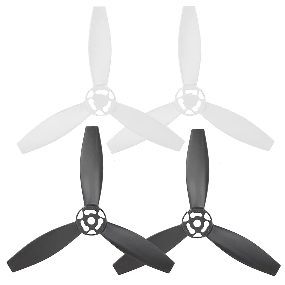 KIMISS 4 pezzi RC aereo accessori di ricambio Fit Bebop 2 eliche modificate per Bebop DroneType C (2 nero 2 bianco)