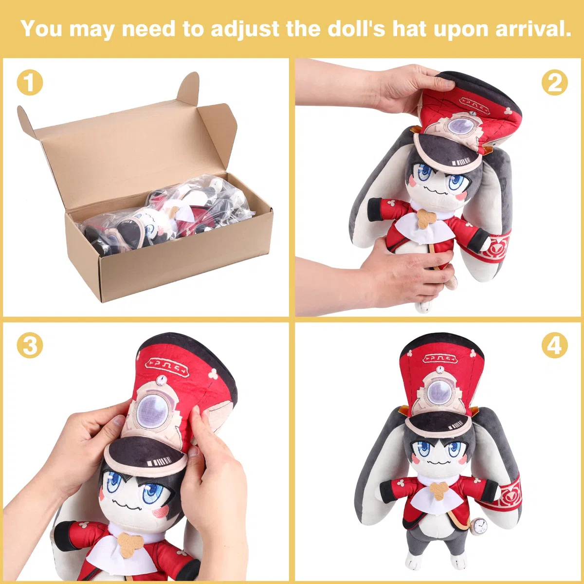 UTIEHD Honkai Star Rail Peluche Pom-pom, Plushie Bambola, Costume Cosplay Peluche Puntelli per i fan