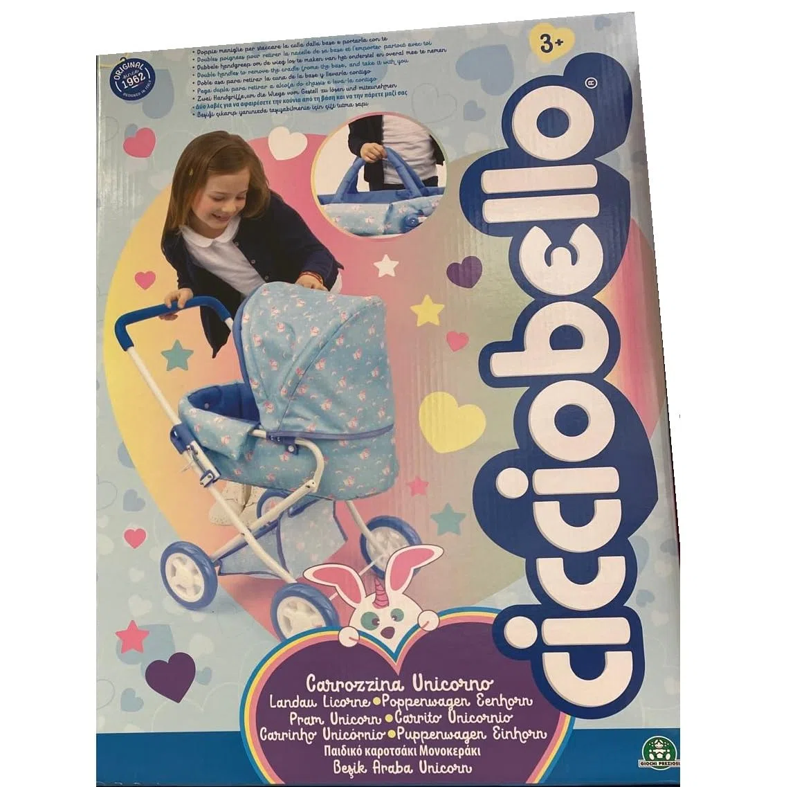 GIOCHERIA CICCIOBELLO Carrozzina Unicorno