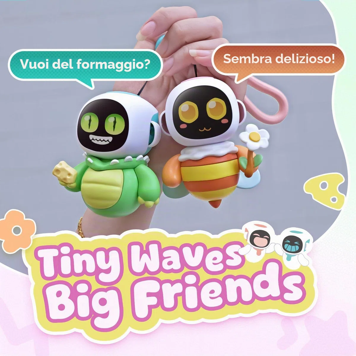ENERGIZE LAB Eiliko Lover Set - Robot portatile Eilik con AI, giocattoli elettronici divertenti con ciondolo, regali per coppie e migliori amici.