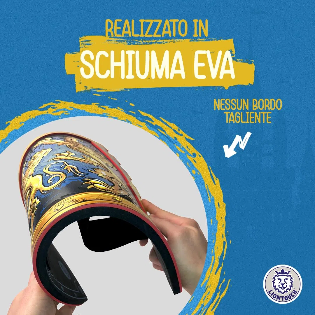 Liontouch - Scudo da Re dei Tre Leoni - da 3 + | Giocattolo in Gommapiuma a Tema Medievale, Ideale per Avventure Regali | Armi Sicure e Accessori per Battaglie, Giochi di Ruolo e Costumi per Bambini