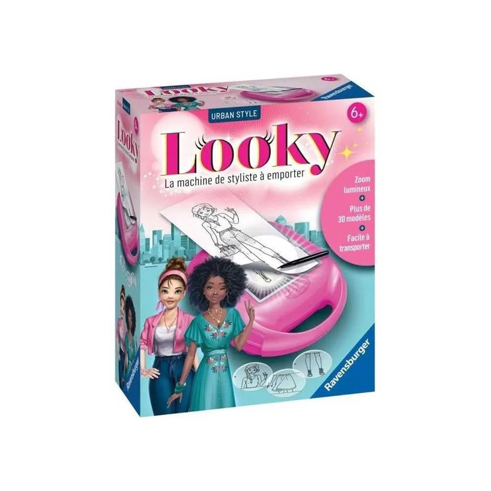 Ravensburger — Looky Midi Urban Style — Creative leisure — Fashion Design — Styling — Proiezione zoom — Attività rilassante e creativa — A partire dai 6 anni — 18149 anni — Versione francese