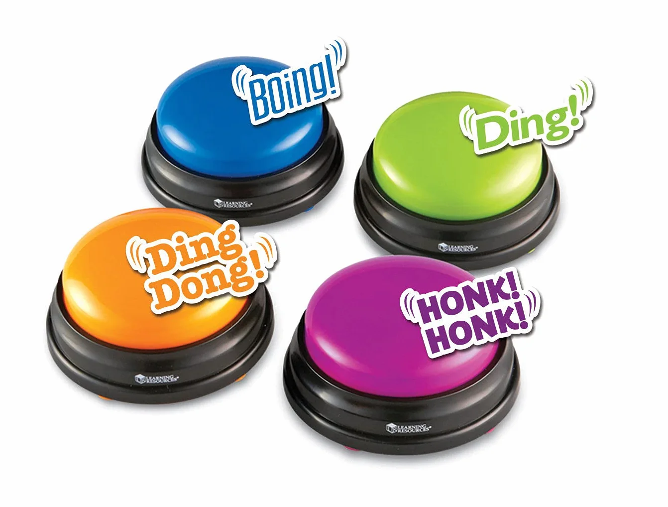 Learning Resources Pulsanti Quiz 4 Buzzer Sonori per Giochi attività Estive