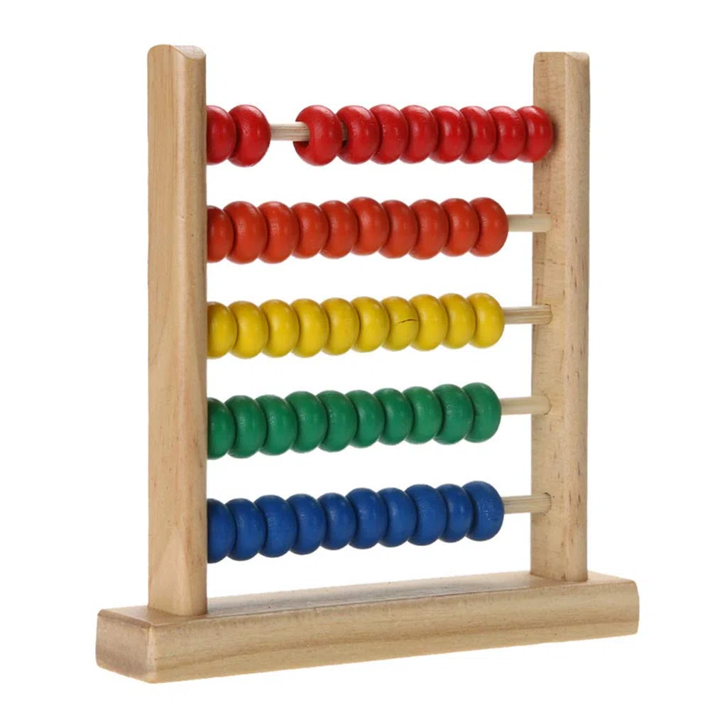 Abaco in Legno Calcolatrice Gioco,Abaco Classico Giocattolo in Legno,Applicabile ai Giocattoli Educativi Prescolari Dell'abaco dello Sviluppo intellettuale dei Bambini
