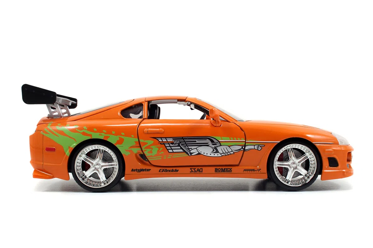 Jada TOYS - Fast & Furious 1995 Toyota Supra In Scala 1:24 Die-cast, + 8 Anni, 253203005