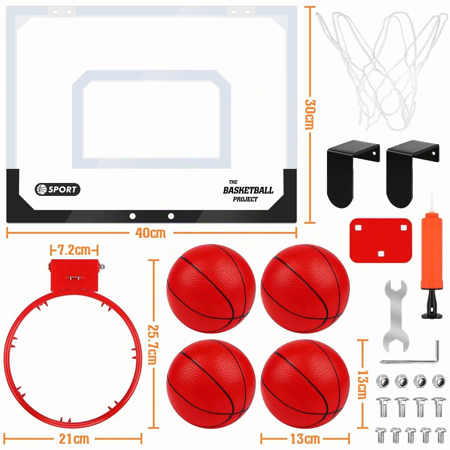 Dreamon Mini Canestro Basket Kit da Camera Bambini，Tabellone Basket Interno Giocattoli Sportivi per Bambino