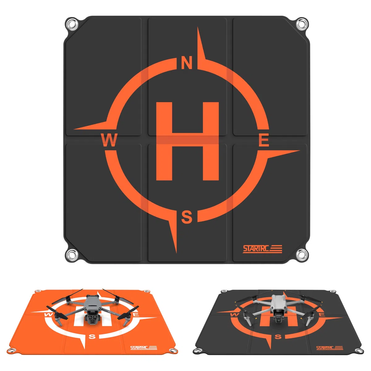 STARTRC Drone Landing Pad,65cm(25”) Portatile Universale Pieghevole Veloce Helipad Tappeto di atterraggio per DJI Air 2S,Mavic Air 2,Mavic Mini 2,Mavic 2 Pro/Zoom,Phantom 4/3,DJI FPV,Holy Stone