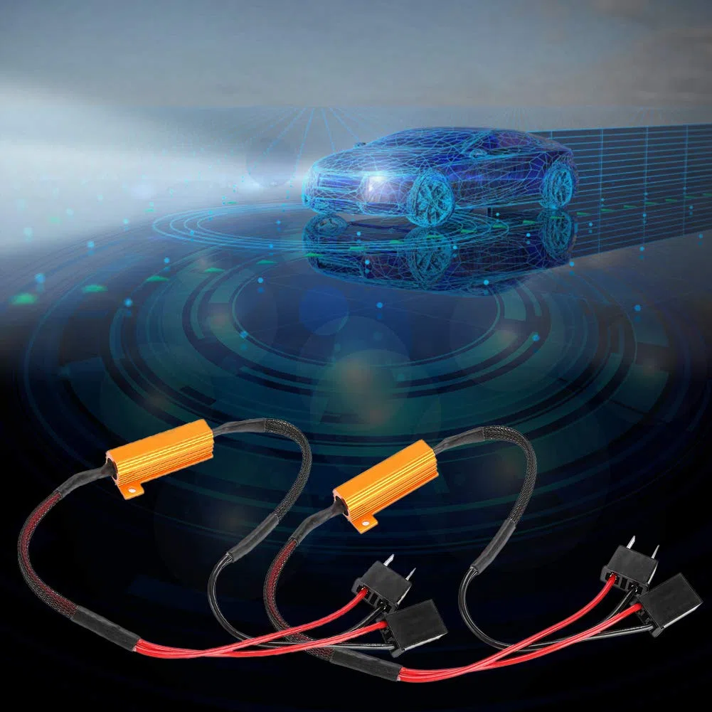 Kit Decodificatore Canbus H7, Decodificatori LED H7 da 2 Pezzi, Decodificatore LED Potente Canbus Aggiornato - Anti Hyper Flash, Nessun Errore, Resistenza di Carico Plug And Play
