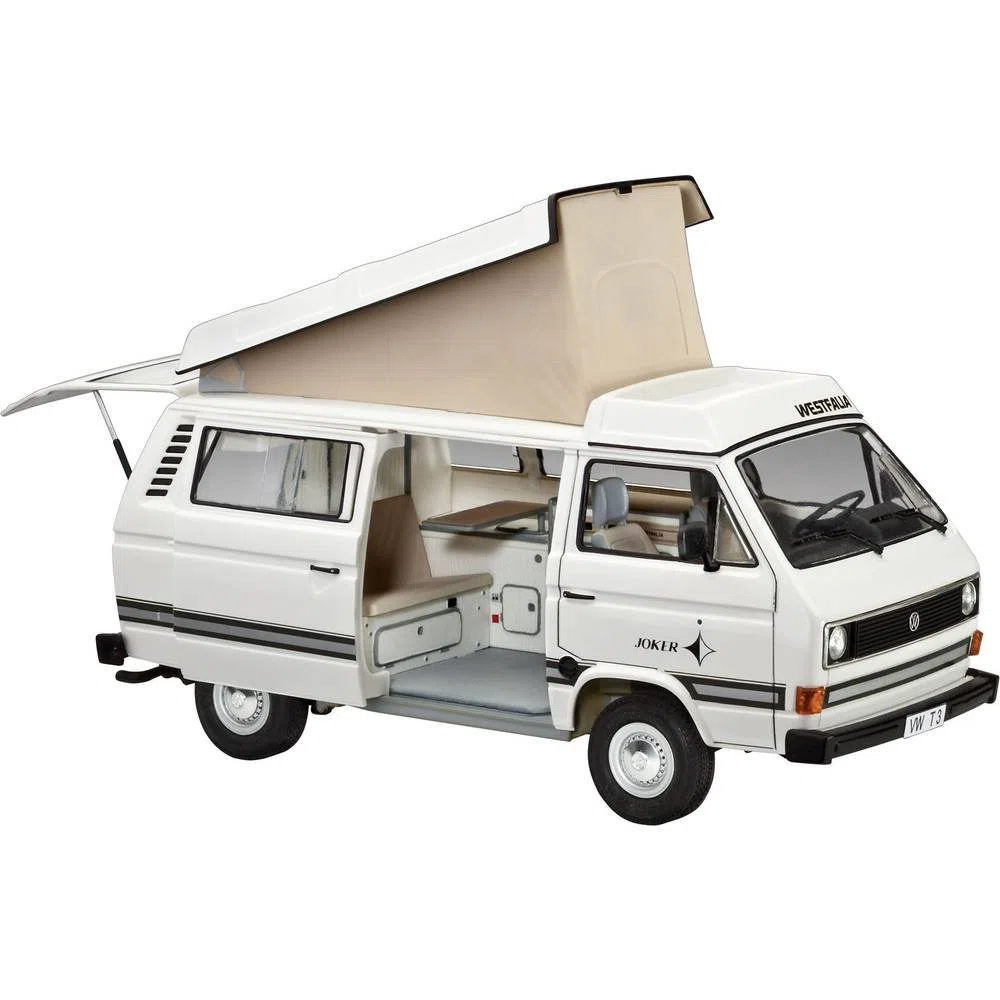 Revell 07344 - Volkswagen T3 Camper Kit di Modello in Plastica, Scala 1:25