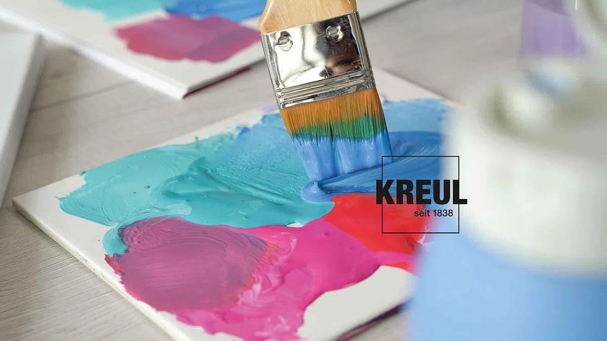KREUL 17217 - Solo Goya Triton 2.500 ml secchio di vernice acrilica Bianco Asciugatura rapida con un aspetto opaco Qualità di studio Vernice a base d'acqua, versatile, coprente ed economica