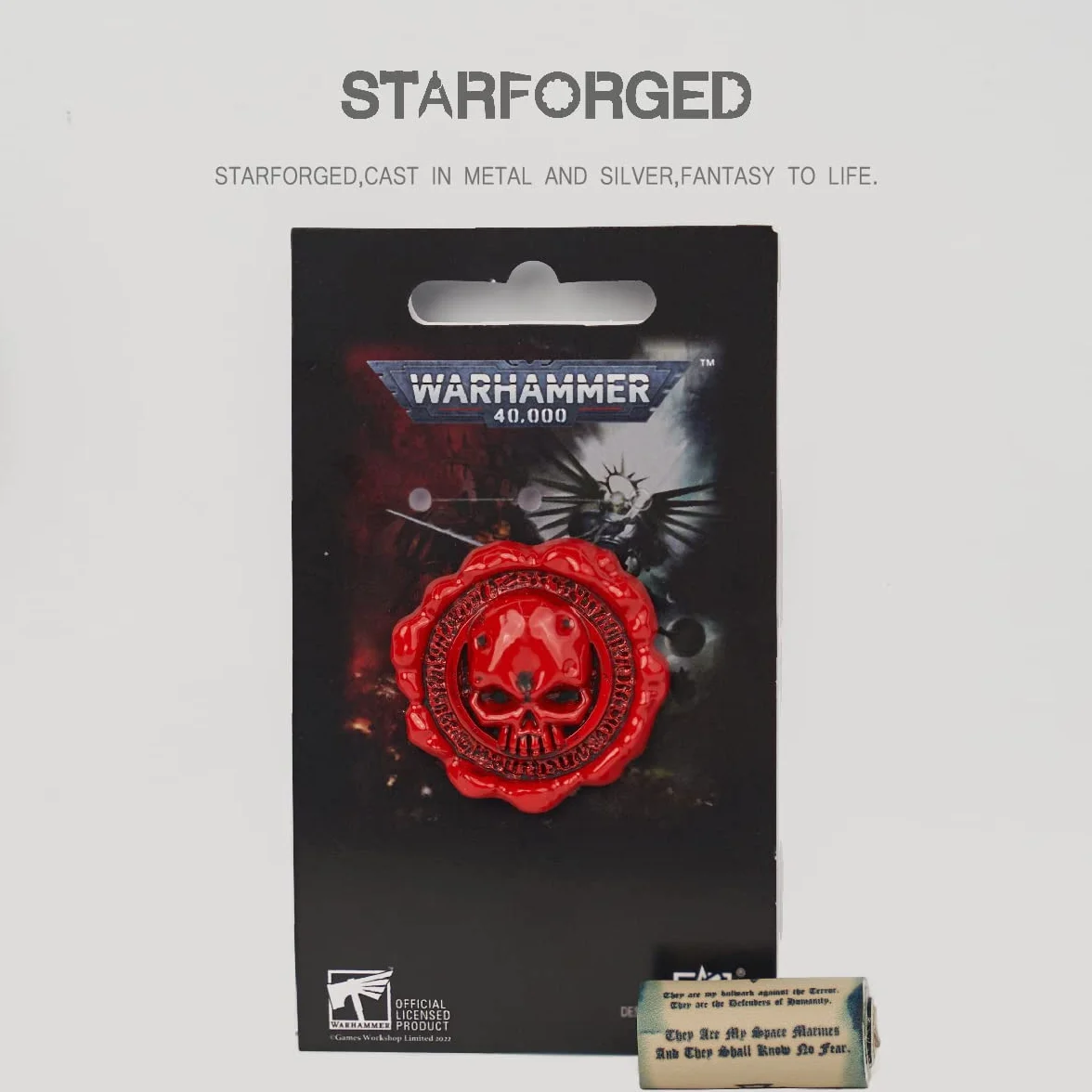 Starforged Compatibile con Warhammer 40k Guarnizione di Purezza: Cog Mechanicus Pin Badge/Sticker 1 PC