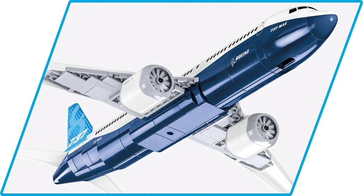 COBI Boeing 737-8, nero, grande