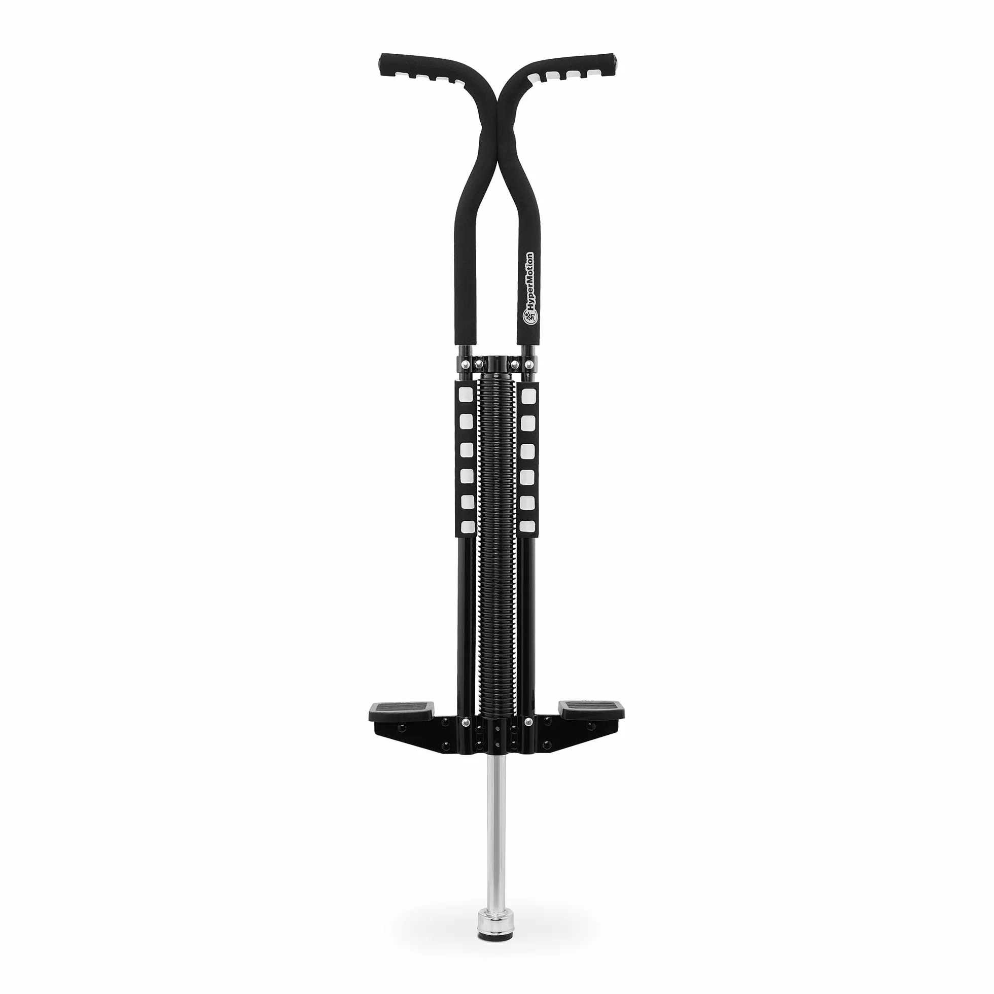 HyperMotion POGO Salterello Dinamico per Ragazzi 9–14 Anni, Attrezzo Sportivo 50 kg, Struttura 2,35 kg con Sistema Elastico, Nero