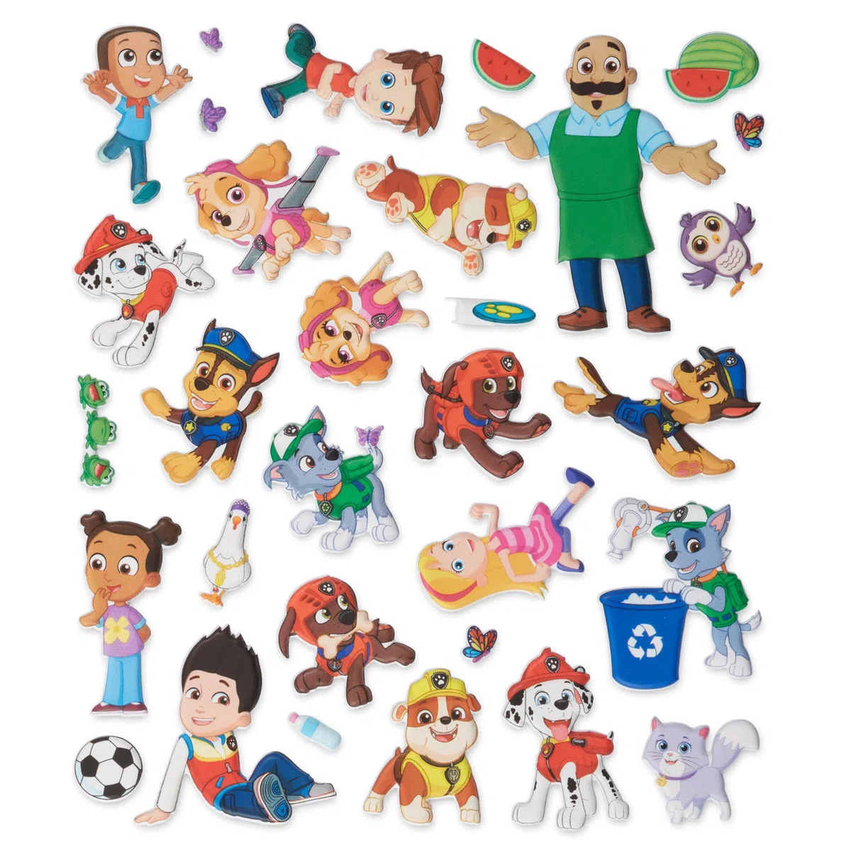 Melissa & Doug | Paw Patrol Adesivi | Skye, Rubble, Marshall, Chase |Set 3 Pezzi | Multicolore | Gioco Educativo | 3+ Anni | Regalo Bambini Bambine