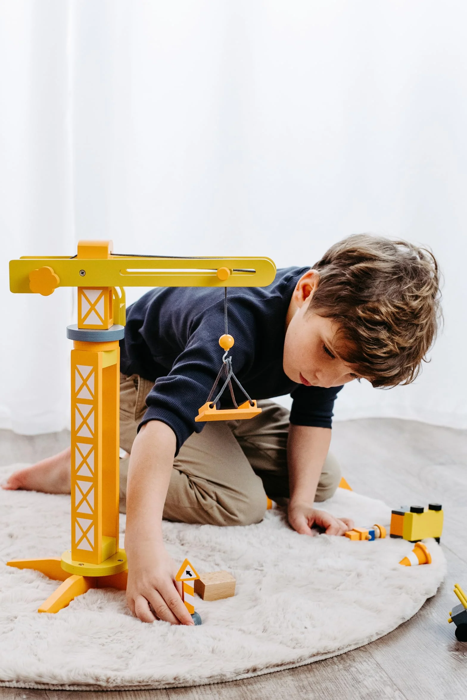 Small Foot Gru da Cantiere con Accessori