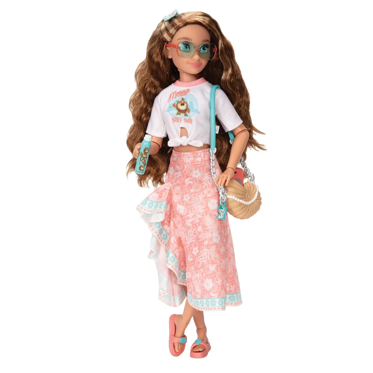 Disney ILY 4EVER Moana Fashion Doll 30 cm / 11,5" Tall, Officially Licensed by Jakks Pacific,13 Points of Articulation, Complete with Mix-and-Match Accessories and Glittery Mickey Ring for You!