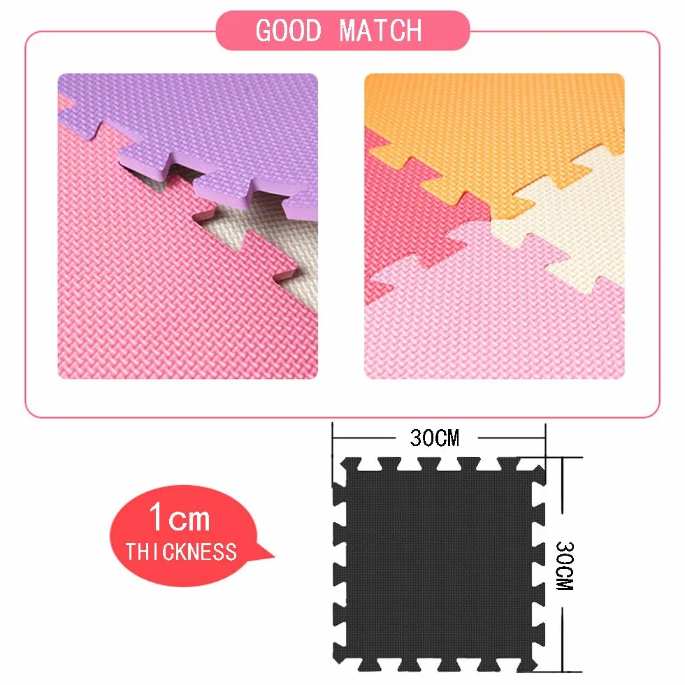 18 pezzi Tappetino puzzle per bambini con tappetino in schiuma per gioco interattivo per bambini e piccoli giocatori G301018-110