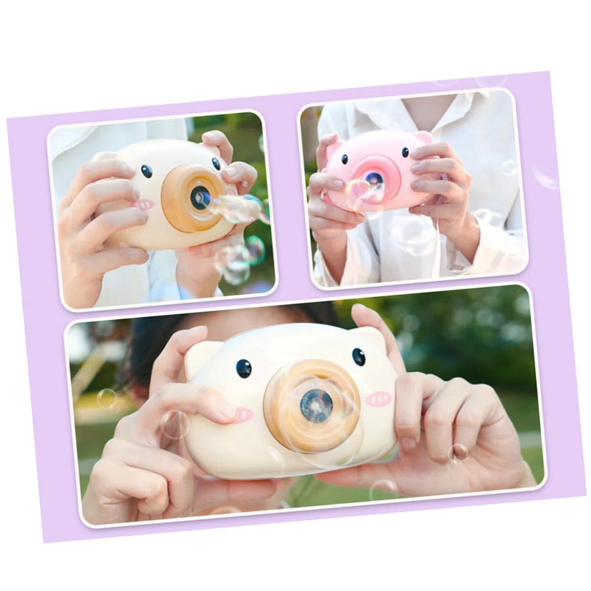 TOYANDONA Cartoon Bubble Maker Toy Polorid Macchina Fotografica Bolla Che Soffia Giocattoli Bolla Ventilatore Bubble Maker Per Bambini Bambini Macchina Fotografica Giocattolo
