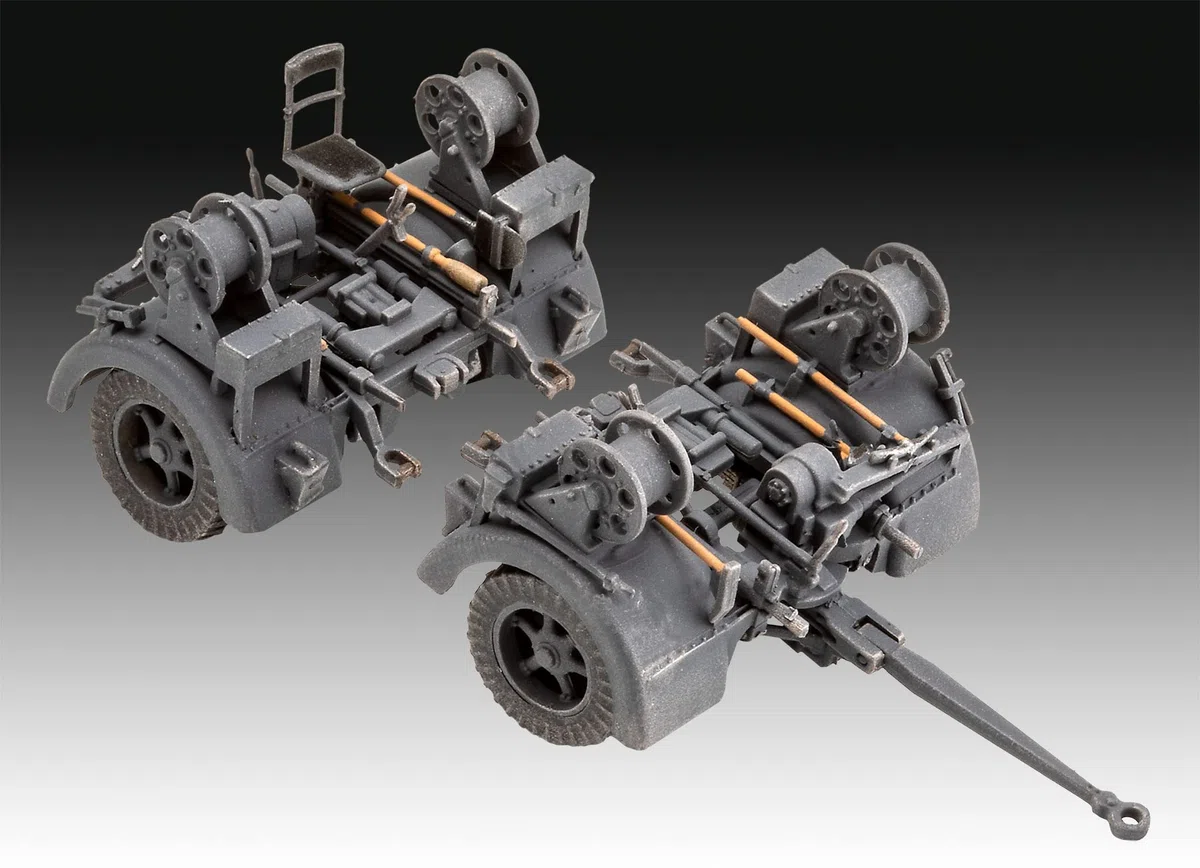 Revell 03325 8,8 cm Flak 37 + Sd.Anh.202 Model Kit 1:72 Scale 03325-Kit modello, scala