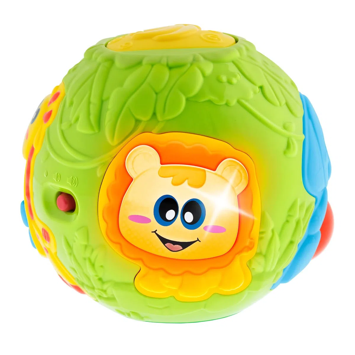 Chicco Gioco Palla Pop Up, Palla Musicale con Effetto Sorpresa, a Tema Giungla Con Luci, Suoni ed Effetto Cucù, Sviluppa Abilità Manuali, 6-36 Mesi