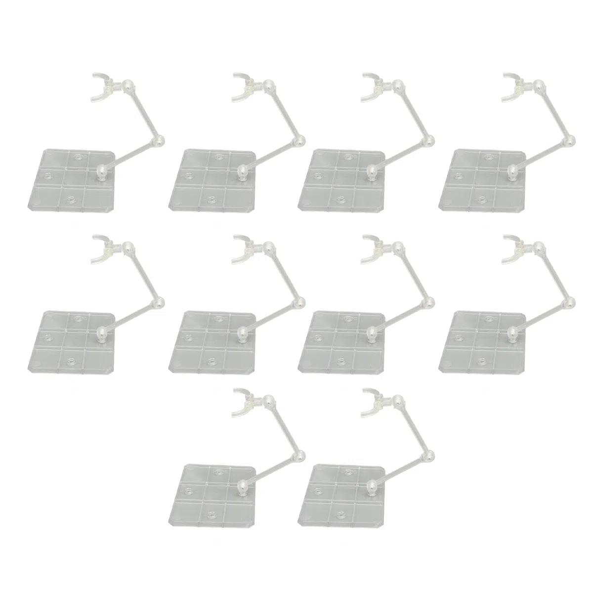 Supporto per Figure, 10 Set Ampia compatibilità Action Figure Supporto Durevole Buona stabilità Decorazione Domestica in Acrilico per Interni