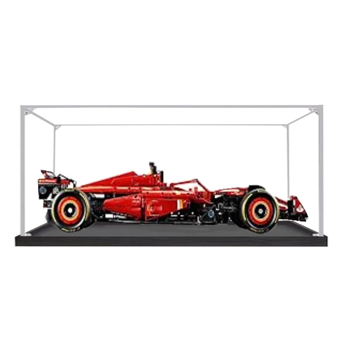 Espositore Acrilico Trasparente per Lego 42207 Racing, Scatola Espositiva Compatibile con Modello 42207 (Solo Scatola Espositiva) (2 mm)