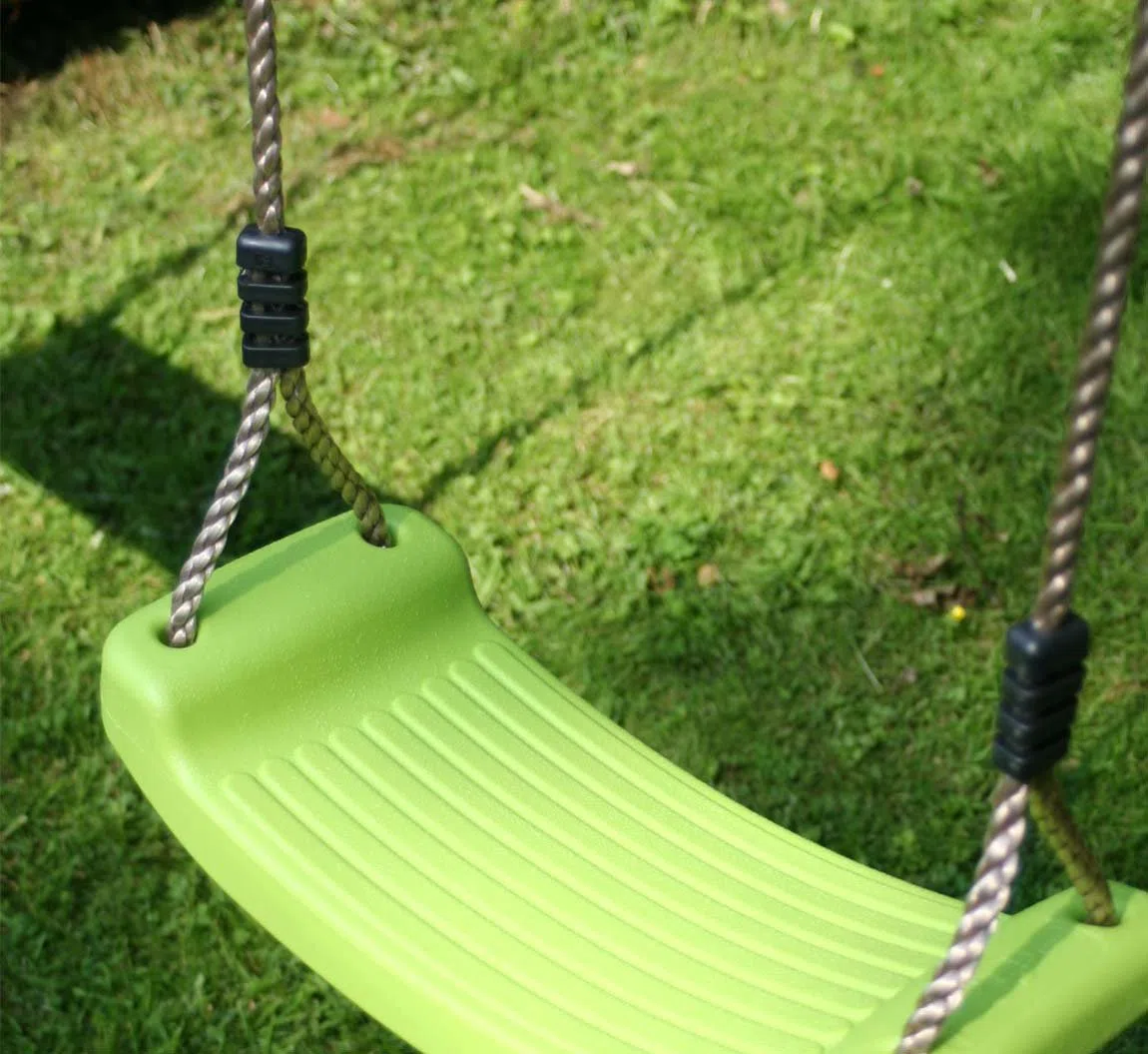 Garden Games Altalena in plastica di prima scelta per bambini (verde mela)