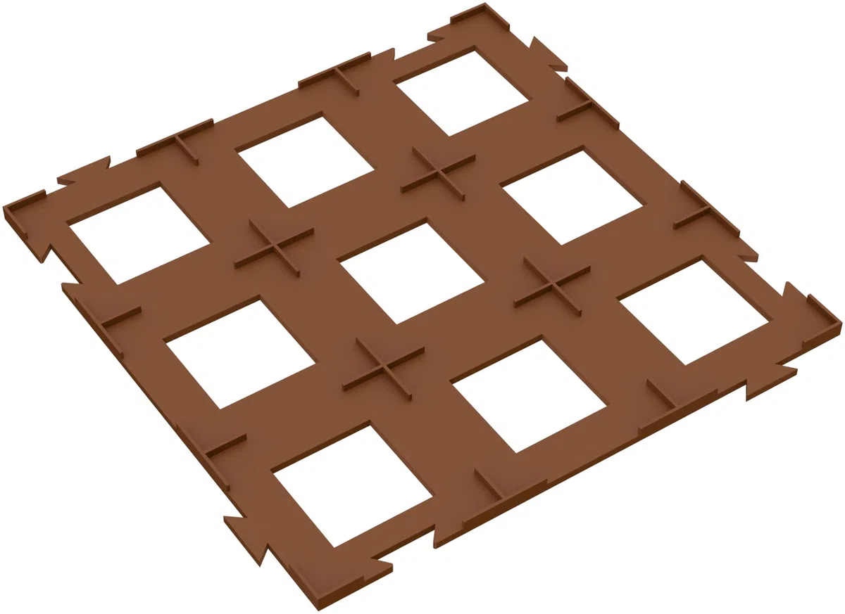 Feldherr Mattonella Spugna pretagliata Compatibile con Carcassonne - ad Incastro, Amount:12 PCS.