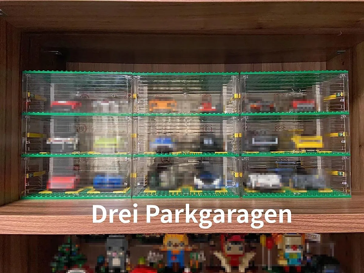 Set di edifici per parcheggio auto Speed Champions, modellismo fai da te a 3 strati, vetrina per parcheggio, giocattoli da costruzione per adulti (senza auto)