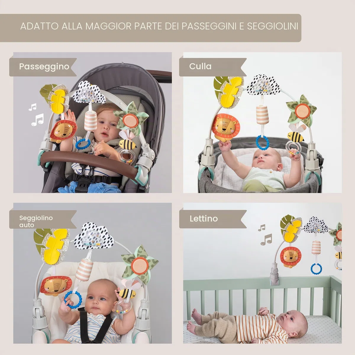 TAF TOYS 12795 - Arco per passeggino Savana