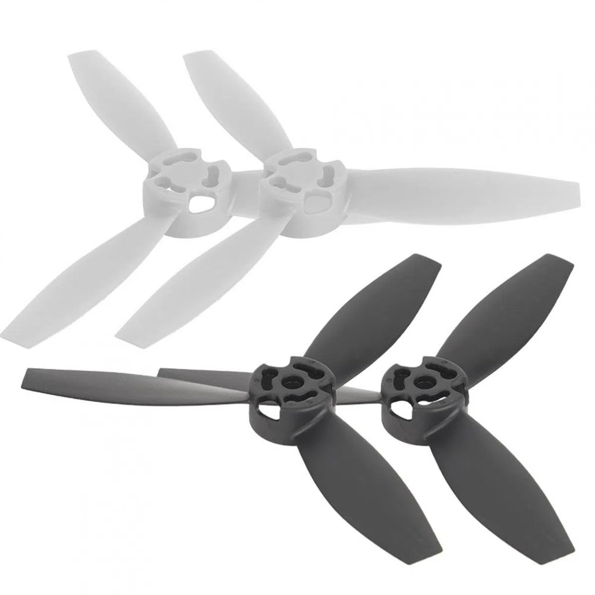 per droni, 4 eliche di ricambio RC per Bebop 2 (2 nere, 2 bianco)
