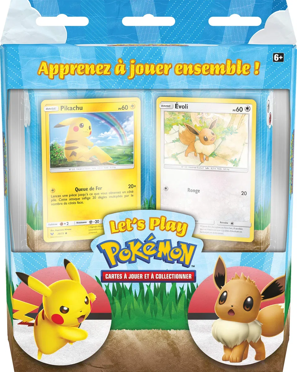 Pokémon Let's Play Decks Pikachu ed Evoli TCG (2 mazzi pronti all'uso con 60 carte con accessori)