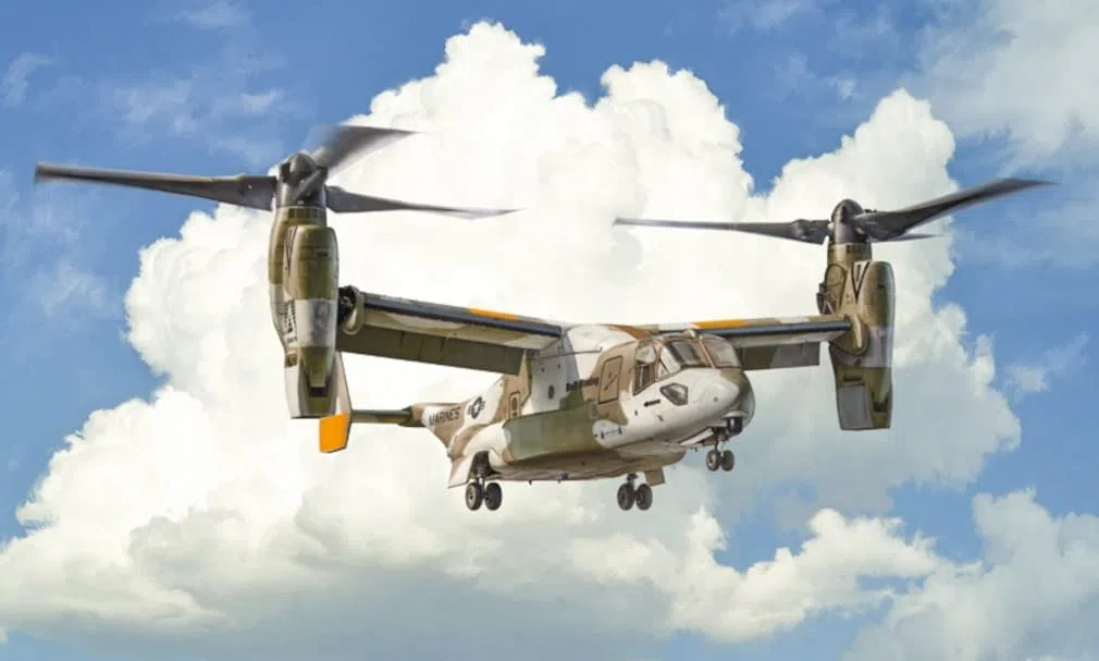 Italeri 1463 V-22 A Osprey, Scala 1:72, Plastic Model Kit, Modello in Plastica da Montare, Modellismo