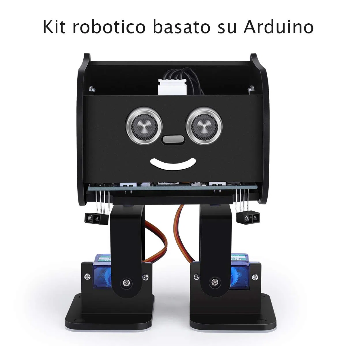 ELEGOO Penguin Bot Biped Robot Kit per Progetto Arduino con Tutorial di Montaggio, Kit STEM per Hobbisti STEM Giocattoli per Bambini e Adulti, Versione Nero V2.0
