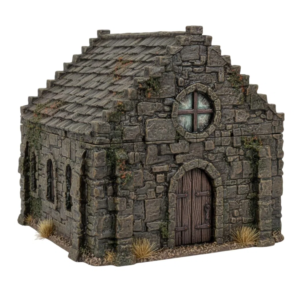 Rovine Medievali della Cappella, Accessori da Tavolo per Giochi, Terreno da Gioco da Tavolo, Atmosfera Inquietante