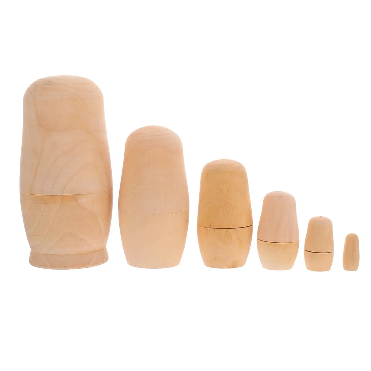 VANZACK Bambole russe legno da dipingere kit fai da te di Matrioska no per artigianato e