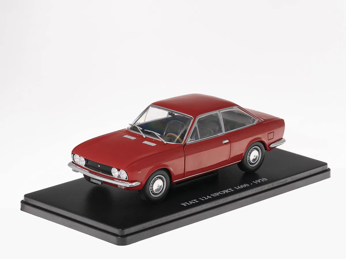 OPO 10 Modellino Auto da Collezione 1/24 Compatibile con Fiat 124 Sport 1600-1970 - VC008