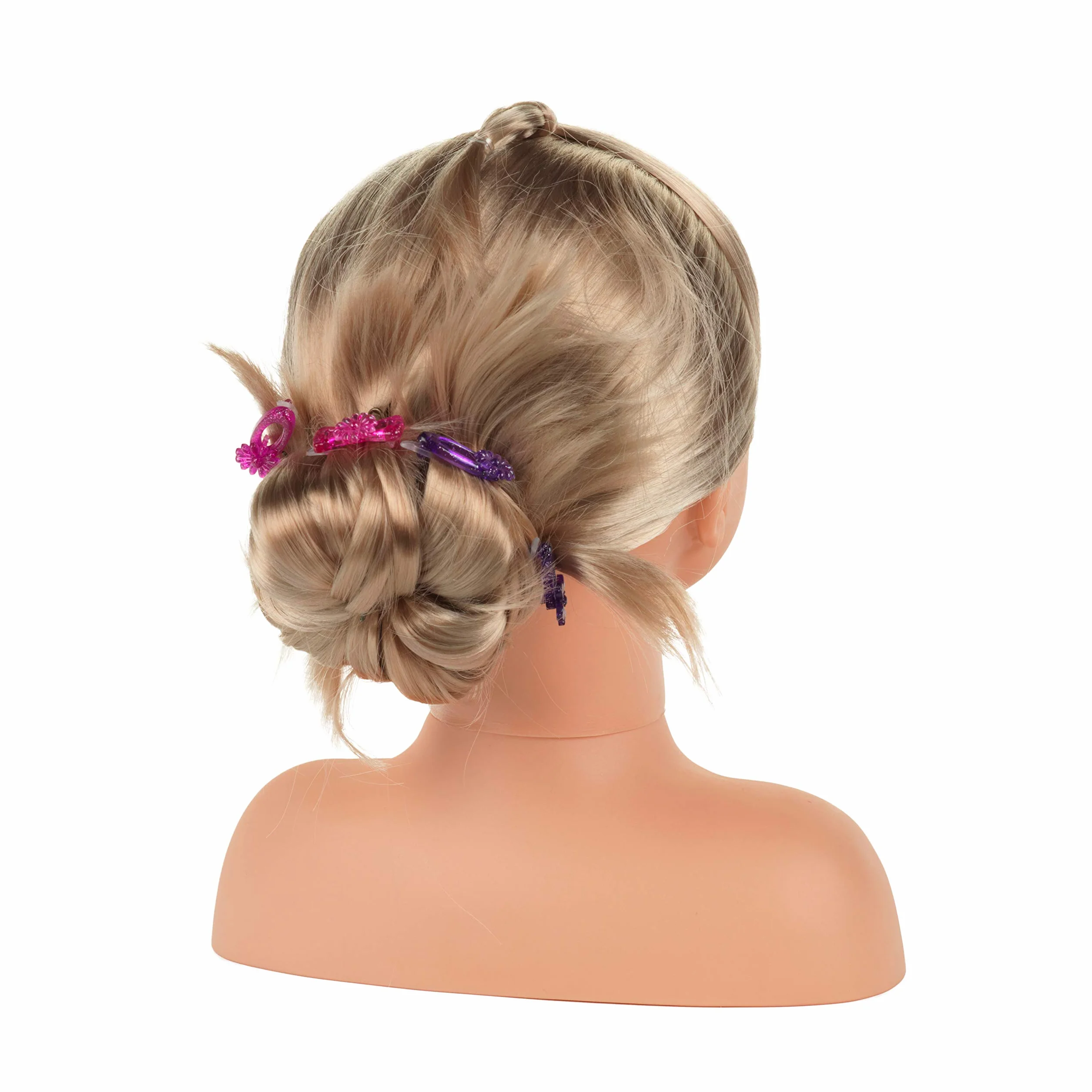 Theo Klein 5240 Testa da truccare e pettinare Sophia della Princess Coralie, mollette capelli, make-up dermatologicamente testato, accessori, 23.5 x 13 x 27 cm, Per bambini a partire dai 3 anni
