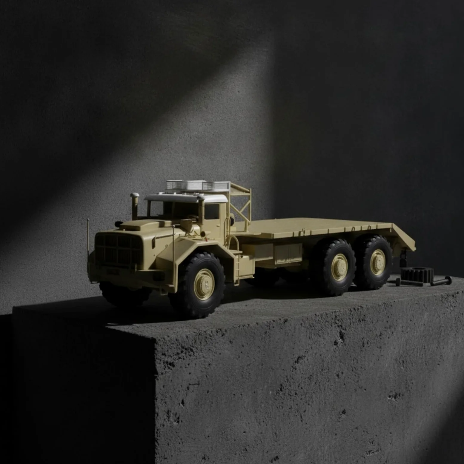 kowaku Modellino Camion Autocarro Camion Bisarca Veicolo Industriale Pianale in Lega E 1 43 con Ruote Multiple E Griglia Frontale Adatto per Collezionisti Esposizione Domestica