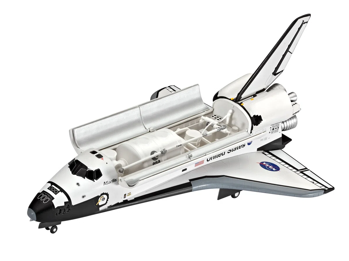 Revell 04544 - Space Shuttle Atlantis Kit di Modello in Plastica, Scala 1:144