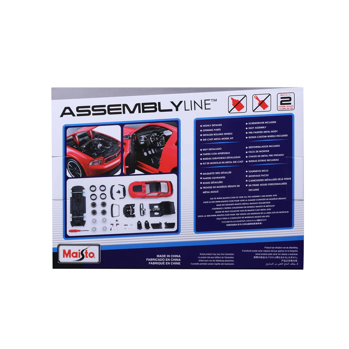 Tobar - Modellino da Costruire, Ford Mustang Boss 302, Special Edition, Scala 1:24