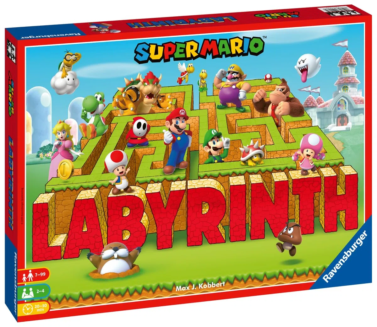 Ravensburger - Labirinto Super Mario | Gioco Da Tavola Per Tutta La Famiglia | Giochi Bambini 7 Anni O Più | 2-4 Giocatori | Giochi Di Societa Edizione In Italiano