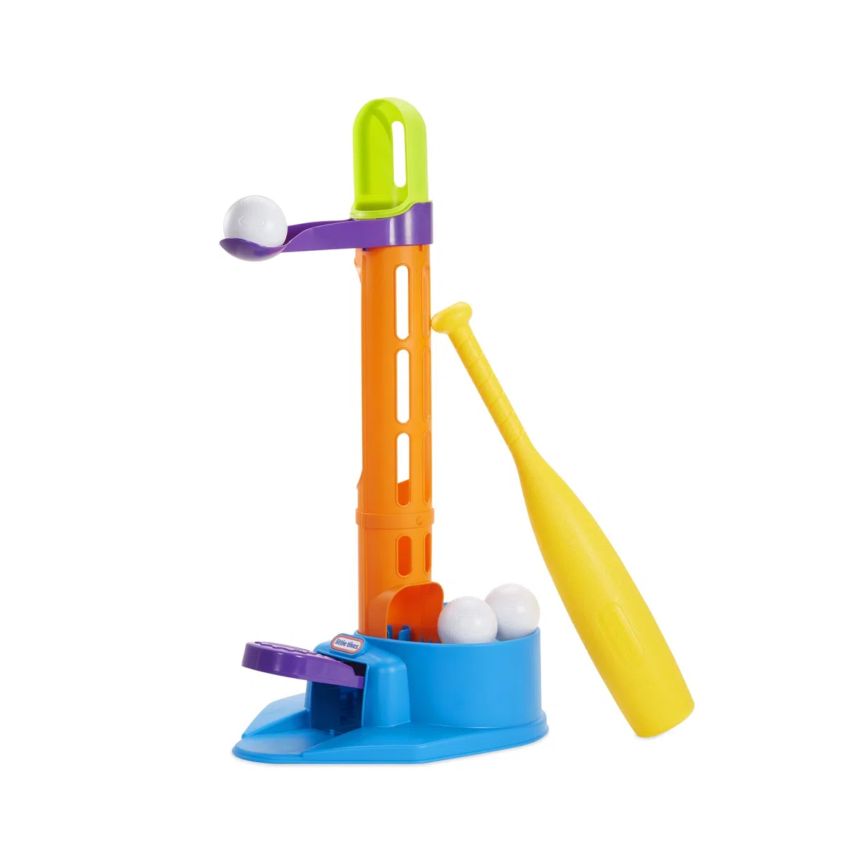 L.O.L. Surprise! Little Tikes Triple Play Splash - Set di Palline da Baseball per Bambini, Regolabile, con 3 Palline, Lanciatore Pop-up e T-Ball Splash, Senza batterie, età da 24 Mesi a 6 Anni