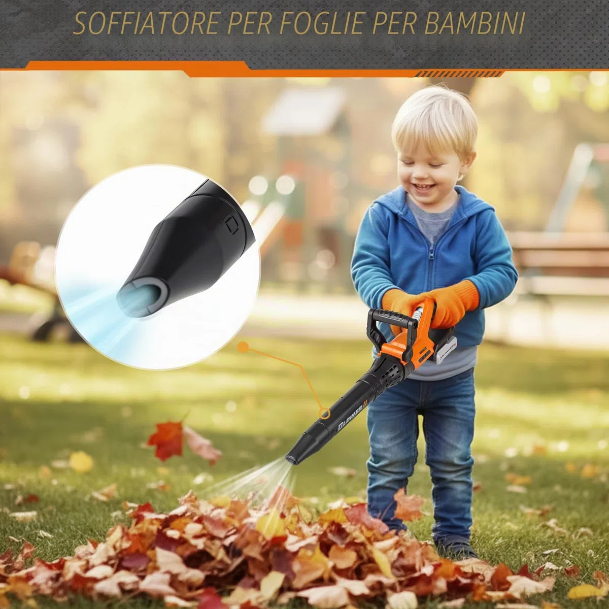 3 in 1 Attrezzi da Lavoro Bambini - Decespugliatore Giocattolo per Bambini, Motosega Giocattolo, Soffiatore Foglie, Giocattoli Bambino 3 Anni, Giochi da Giardino per Bambini