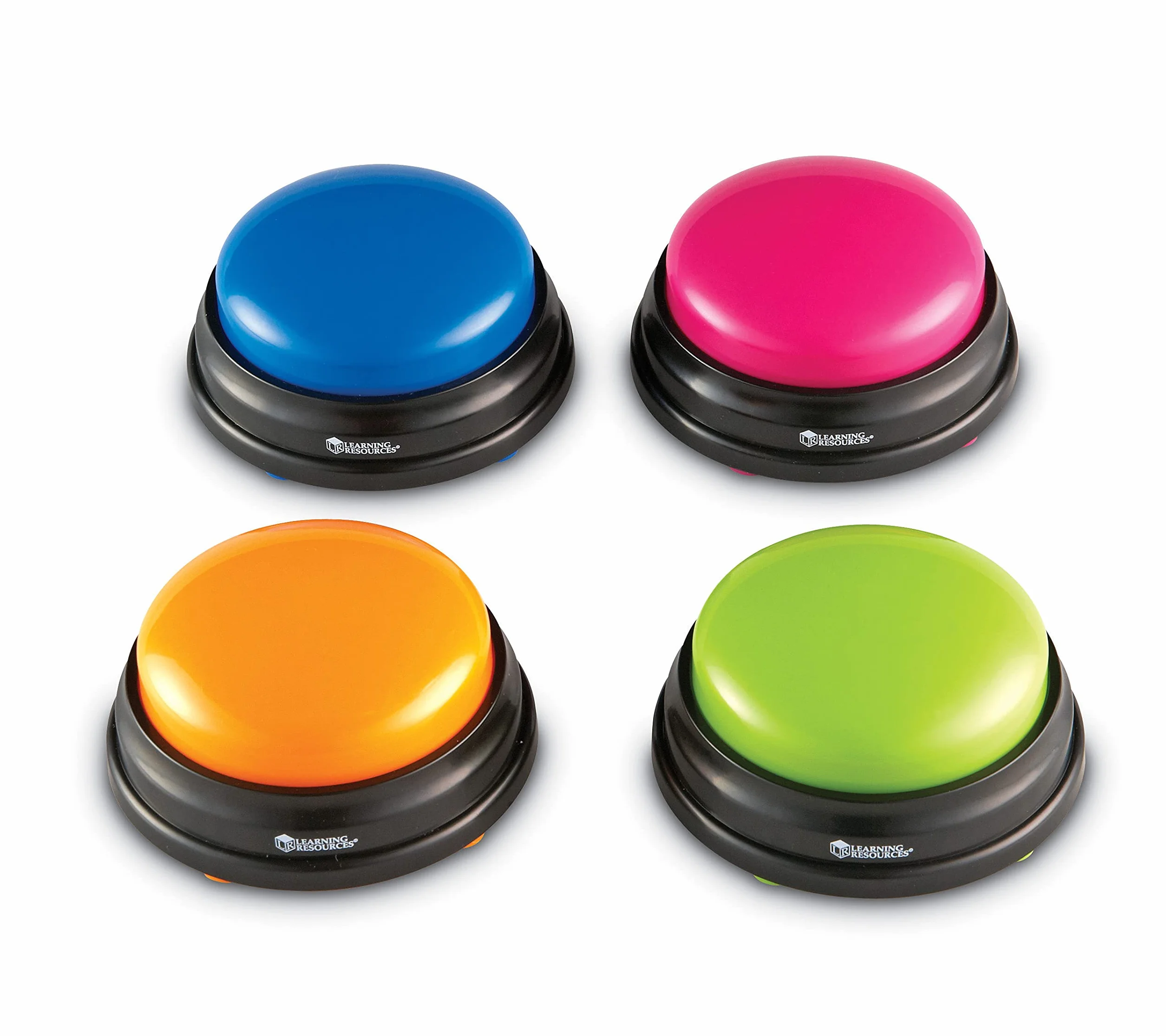 Learning Resources Pulsanti Quiz 4 Buzzer Sonori per Giochi attività Estive