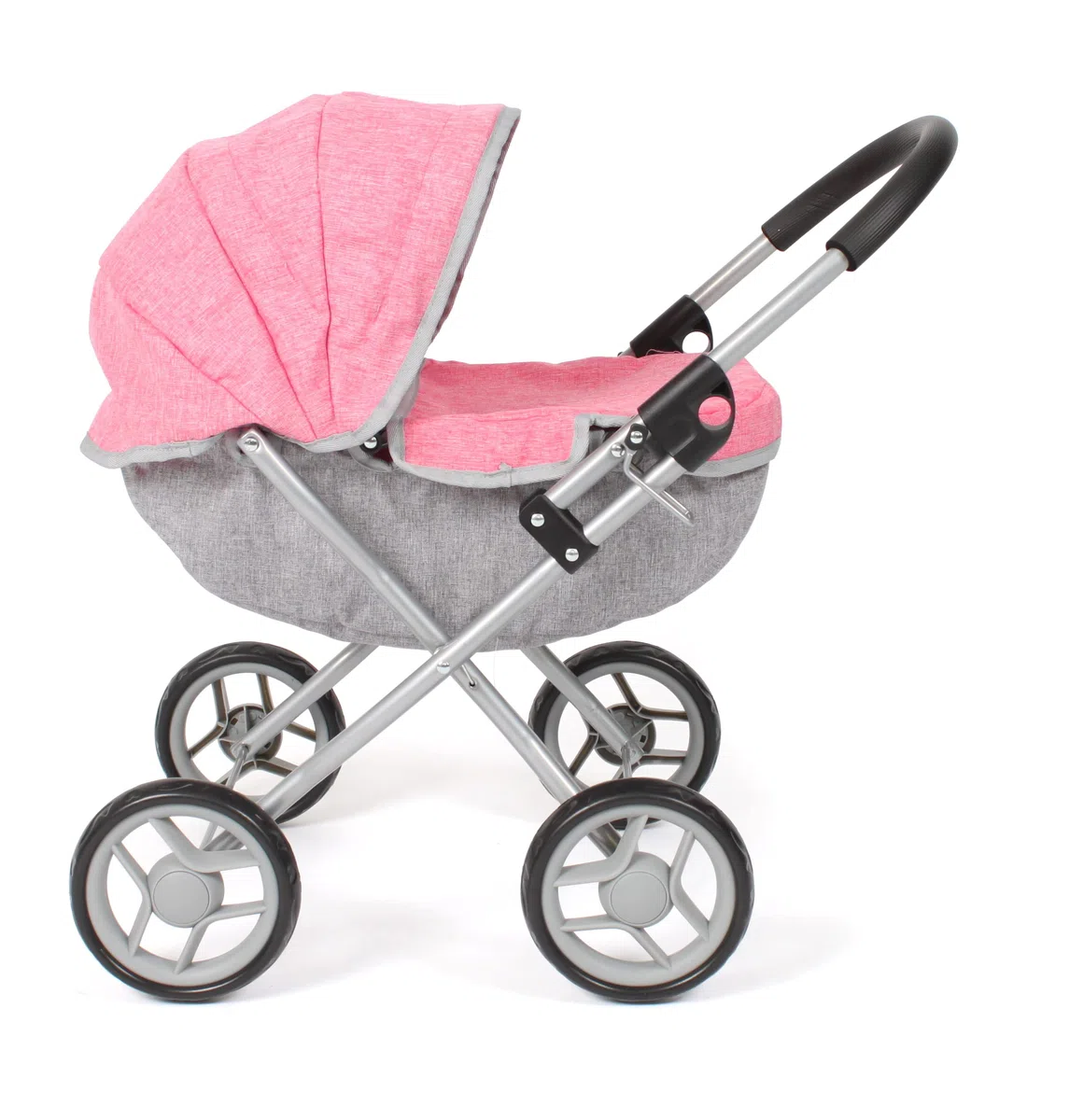 Passeggino per bambole Lilli, piccolo passeggino per bambole, colore: rosa melange
