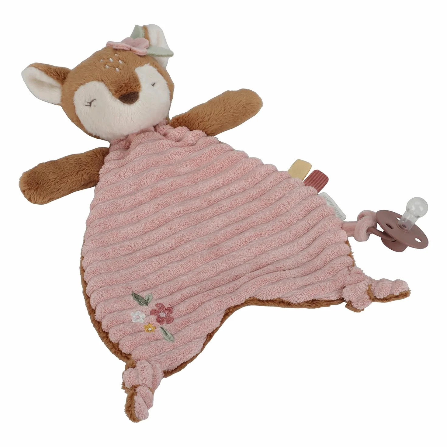Little Dutch Coperta per coccole, copertina per il ciuccio, peluche coniglio REH rosa - Fairy Garden