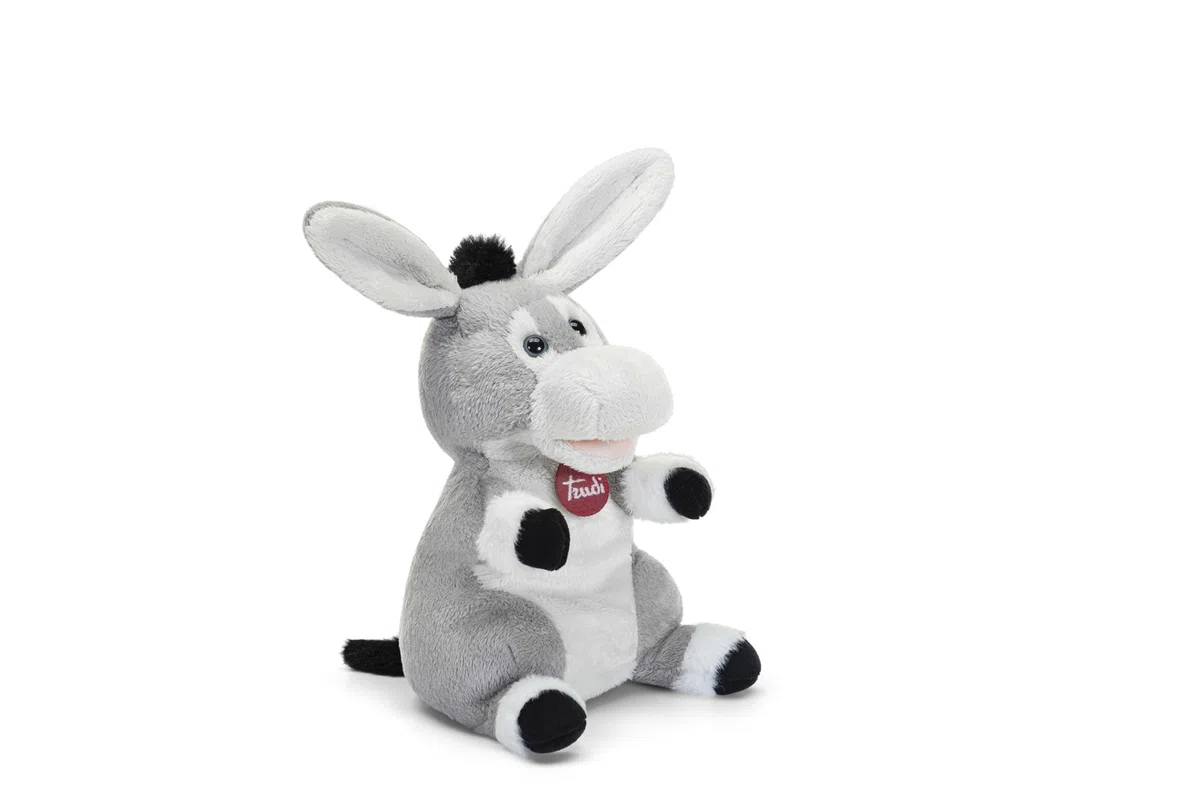 Trudi Marionetta Asino Marionetta peluche spettacolo burattini | 17x25x15cm taglia S | Puppets | modello 29228