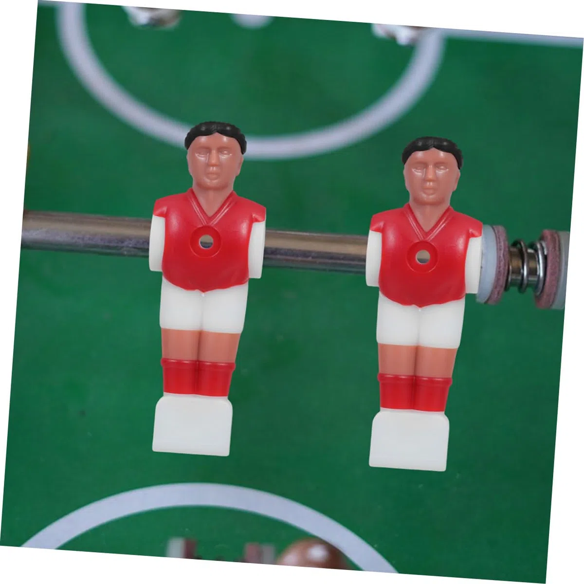 POPETPOP Set 12 Giocatori Calcio Balilla Rosso e Blu in Plastica Resistente, Figure Sostitutive Per Tavolo Da Calcio Balilla, Accessori Per Gioco Indoor e Famiglia